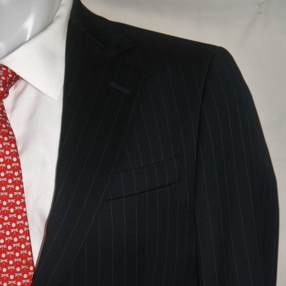 Brooks Brothers 1818 Madison Navy Striped Two Button Suit 36R NWT - Picture 1 of 11